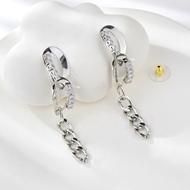 Show details for Latest Big Platinum Plated Dangle Earrings Show details for Latest Big Platinum Plated Dangle Earrings