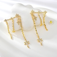 Show details for Copper or Brass Gold Plated Dangle Earrings with Wow Elements Show details for Copper or Brass Gold Plated Dangle Earrings with Wow Elements