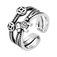 Picture of 925 Sterling Silver Medium Fashion Ring with Low Cost