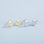 Show details for Designer Gold Plated 925 Sterling Silver Stud Earrings with No-Risk Return