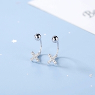 Picture of New Season White Cubic Zirconia Stud Earrings with SGS/ISO Certification