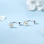 Show details for 925 Sterling Silver Enamel Stud Earrings in Flattering Style