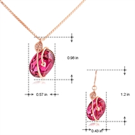 Picture of Pretty Artificial Crystal Casual Necklace and Earring Set