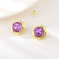 Picture of Pretty Artificial Crystal Zinc Alloy Stud Earrings for Girlfriend