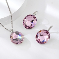 Show details for Fashion Platinum Plated Necklace and Earring Set Online Only Show details for Fashion Platinum Plated Necklace and Earring Set Online Only