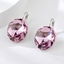 Show details for Great Swarovski Element Zinc Alloy Small Hoop Earrings