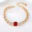 Show details for Rose Gold Plated Red Fashion Bracelet at Great Low Price