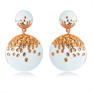 Picture of Low Price Gold Plated Enamel Dangle Earrings from Trust-worthy Supplier