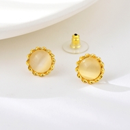 Picture of Zinc Alloy Opal Stud Earrings with Full Guarantee