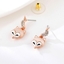 Show details for Pretty Opal Rose Gold Plated Dangle Earrings