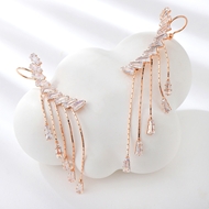Show details for Funky Big Cubic Zirconia Dangle Earrings Show details for Funky Big Cubic Zirconia Dangle Earrings