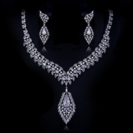 Show details for Hypoallergenic Platinum Plated Copper or Brass 2 Piece Jewelry Set with Easy Return Show details for Hypoallergenic Platinum Plated Copper or Brass 2 Piece Jewelry Set with Easy Return