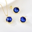 Show details for Fancy Small Blue 2 Piece Jewelry Set