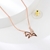 Picture of 925 Sterling Silver Rose Gold Plated Pendant Necklace with Speedy Delivery