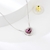 Picture of Sparkling Small Platinum Plated Pendant Necklace