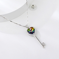 Show details for Attractive Colorful Platinum Plated Pendant Necklace Direct from Factory Show details for Attractive Colorful Platinum Plated Pendant Necklace Direct from Factory