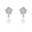 Show details for New Season White Cubic Zirconia Dangle Earrings with SGS/ISO Certification