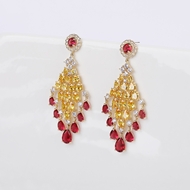 Picture of Attractive Red Copper or Brass Dangle Earrings For Your Occasions