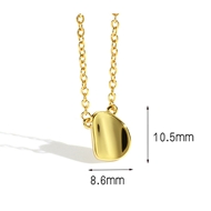 Picture of Staple Small Gold Plated Pendant Necklace