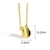 Picture of Staple Small Gold Plated Pendant Necklace