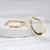 Picture of New Medium Gold Plated Small Hoop Earrings