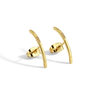 Picture of Copper or Brass White Stud Earrings at Unbeatable Price