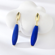 Picture of Zinc Alloy Artificial Crystal Dangle Earrings from Certified Factory