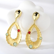 Picture of Dubai Gold Plated Dangle Earrings in Flattering Style