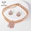 Show details for Eye-Catching Rose Gold Plated Big 2 Piece Jewelry Set with Member Discount