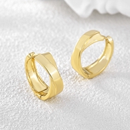 Picture of Fancy Delicate Small Hoop Earrings