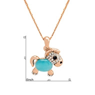 Picture of Zinc Alloy Blue Pendant Necklace with No-Risk Return