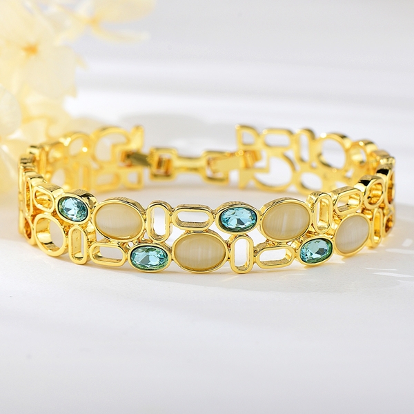 Picture of Fashion Opal Zinc Alloy Fashion Bangle