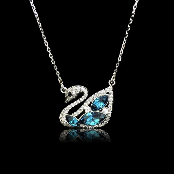 Picture of Shop Platinum Plated Swarovski Element Pendant Necklace with Wow Elements