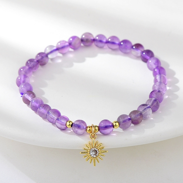 Picture of New Nature Amethyst Purple Fashion Bracelet