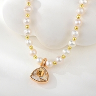 Picture of Unique fresh water pearl White Short Chain Necklace