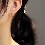 Picture of Irresistible Gold Plated Copper or Brass Stud Earrings As a Gift