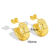 Picture of Fancy Delicate Gold Plated Stud Earrings