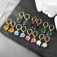 Picture of Wholesale Opal Delicate Dangle Earrings Wholesale Price