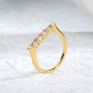 Picture of Delicate Cubic Zirconia Fashion Ring of Original Design