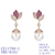 Picture of Eye-Catching Pink Luxury Dangle Earrings