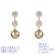 Picture of Stylish Big White Dangle Earrings