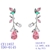 Picture of Famous Big Pink Dangle Earrings