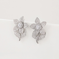 Picture of Great Cubic Zirconia Big Big Stud Earrings