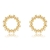 Picture of Fashion Cubic Zirconia Copper or Brass Big Stud Earrings