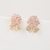 Picture of Top Cubic Zirconia Platinum Plated Big Stud Earrings