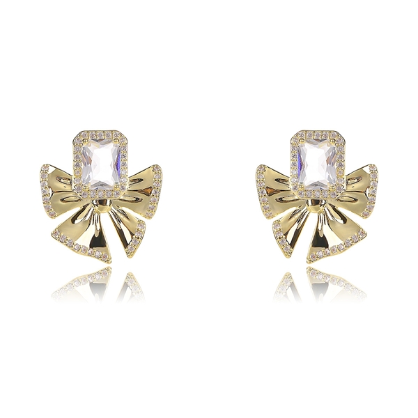 Picture of Low Price Gold Plated Copper or Brass Big Stud Earrings from Trust-worthy Supplier