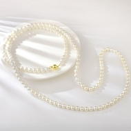 Show details for Copper or Brass shell pearl Long Chain Necklace in Exclusive Design Show details for Copper or Brass shell pearl Long Chain Necklace in Exclusive Design