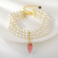 Show details for Nickel Free Gold Plated shell pearl Fashion Bracelet with No-Risk Refund Show details for Nickel Free Gold Plated shell pearl Fashion Bracelet with No-Risk Refund