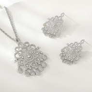 Show details for Wholesale Platinum Plated Luxury 2 Piece Jewelry Set with No-Risk Return Show details for Wholesale Platinum Plated Luxury 2 Piece Jewelry Set with No-Risk Return