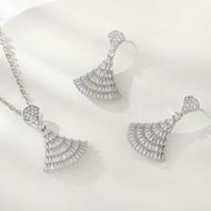 Show details for Funky Medium Cubic Zirconia 2 Piece Jewelry Set Show details for Funky Medium Cubic Zirconia 2 Piece Jewelry Set